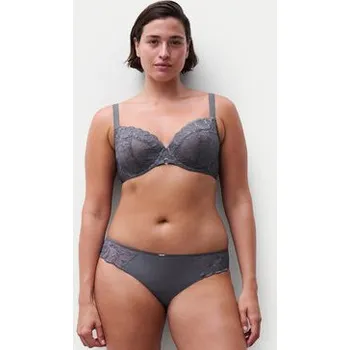 Podprsenka Chantelle Podprsenka s kosticemi Fleurs C12M10 Šedá 85C