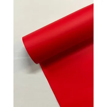 Fólie satén 50cm x 9y červená