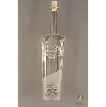 Pískovaná láhev Axel - 18 let