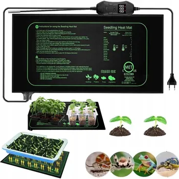 Topení do terária VÝHŘEVNÁ PODLOŽKA 50W S REGULACÍ TEPLOTY PRO TERÁRIA, ROSTLINY A PLAZY