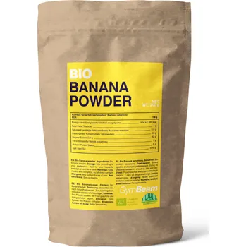 Sladidlo GymBeam BIO Banánový prášek 200 g