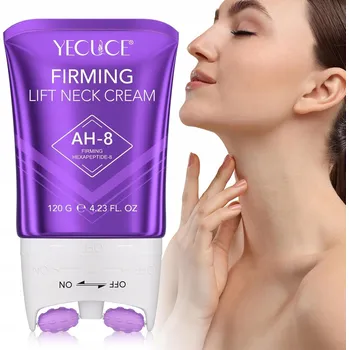 Masážní přístroj Zpevňující krém na krk a dekolt s masážní přístroj rollerem Ah-8 lifting