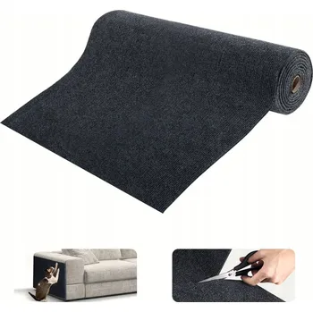 Škrabadlo pro kočky SAMOLEPÍCÍ PODLOŽKA SAMOLEPICÍ ochrana nábytku 200 x 40 cm Tmavě šedá