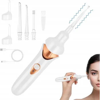 Zabezpečení domácnosti CZYŚCIK DO OCZYSZCZACZ USZU S LED SÁNÍM, TICHÝ PROVOZ PRO DĚTI, bílý