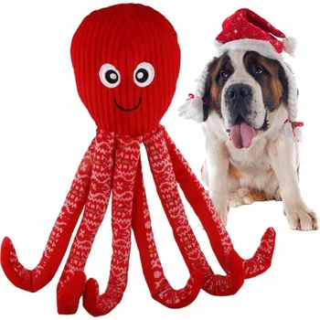 Hračka pro psa Plyšová Hračka pro psa Flamingo Vánoční chobotnice pro psa