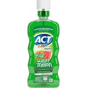 Ústní voda Act, Pro Děti, Ústní Voda proti Zubnímu Kazu s Fluorem, Divoký Meloun, 500 ml