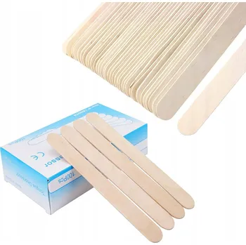 100 x dřevěné špachtle lékařské, nesterilní