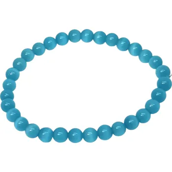 Náramek Ulexit modrý, kuličky 6 mm