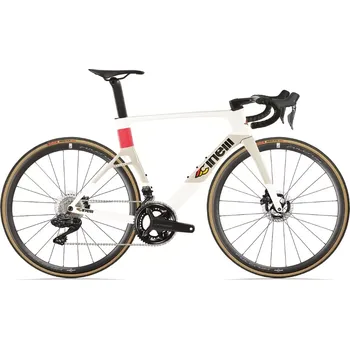Silniční kolo Silniční kolo CINELLI Aeroscoop Coral White Ultegra Di2 54/L