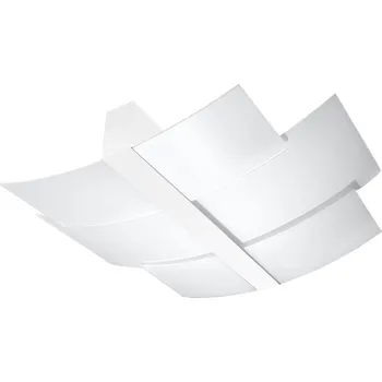 Stropní svítidlo Celia bílá moderní skleněná do obýváku, kuchyně a ložnice 61 cm