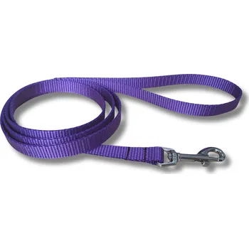 Vodítko pro kočky - FIALOVÁ, 1,5 m, Karabina 66 mm - černá - pro psy a kočky do 16 kg + 30,- Kč