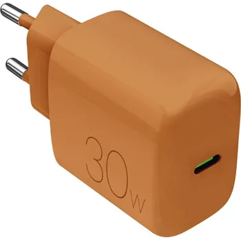 Nabíječka do sítě Puro PRO LITE, USB-C, PD 30 W - oranžová