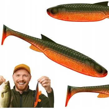 Umělá nástraha Libra Lures Kraken Shad 4" 111 Angry Carrot Bez vůně