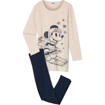 Chlapecké pyžamo 722029 - Tchibo - Dětské pyžamo »Mickey and Friends« - pro dívky - vel. 170/176 - barva: modrá/s potiskem