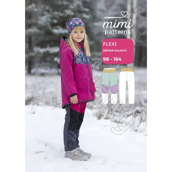 Nit Dětský komerční střih, Kalhoty, Flexi - Tištěný střih