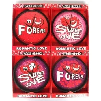 Hodiny Nástěnné hodiny 25 cm srdce 1157