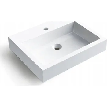 Umyvadlo Umyvadlo na desku obdélníkové Balneo LUCY 40 cm bílé