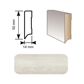 soklová lišta Soklová lišta RIGIT RS50 Dub Sibiřský