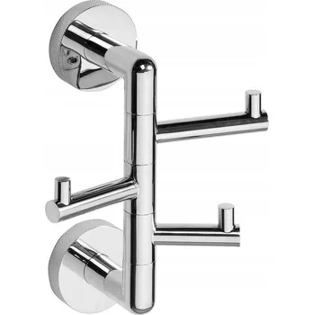 Věšák Věšák s pohyblivým ramenem na kolíčky Sapho stříbrný