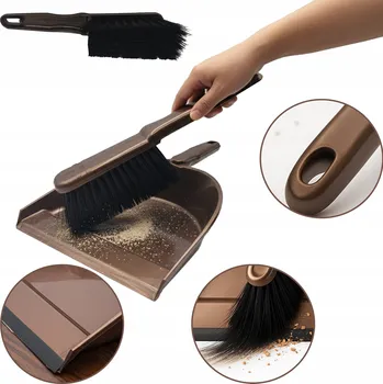 Zmiotka Z Szufelką Komplet KONEX 2w1 Do Kurzu Dršťky písku a srsti