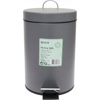 Odpadkový koš Koupelnový kovový koš oct 3l šedý