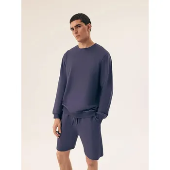 Pánské oblečení Mužské bavlněné pyžamo Henderson s dlouhým rukávem, Grey XXL i384_92737091