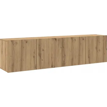 Televizní stolek TV skříňky nástěnné 2 ks dub artisan 80 x 30 x 41 cm