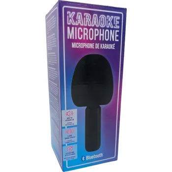 Mikrofon Karaoke mikrofon s Bluetooth a zvukovými efekty, černý
