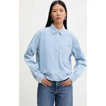 Pánské oblečení Manšestrová košile Marc O'Polo 5000007448 modrá 95X, vel. S