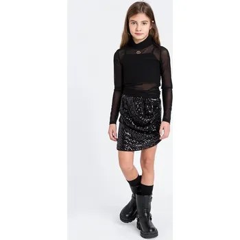 Dětské tričko s dlouhým rukávem Twinset 252GJ2310 černá 99X, vel. 170