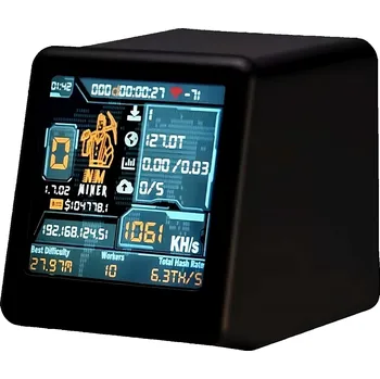 Integrovaný obvod NMMiner NM-TV-154 V2 SOLO BTC miner - 1000KH/s, ESP32, Wi-Fi, 1.54" TFT, černý