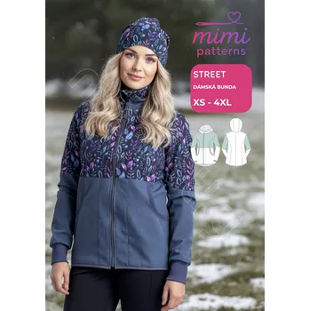 Nit Dámský komerční střih, Bunda, Street - Tištěný střih