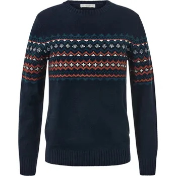 Dámský svetr 689885 - Tchibo - Pletený svetr - pro muže - vel. L 52/54 - barva: modrá/s potiskem