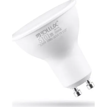Žárovka SOLLUX LIGHTING LED žárovka GU10 3000K 7W 510lm