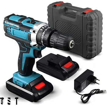 Vrtačka AKU VRTAČKA S PŘÍKLEPEM BEZKARTÁČOVÝ 2X AKU 21V VÝKONNÝ