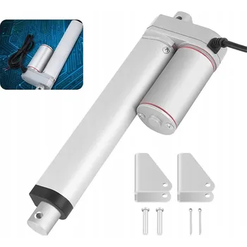 SIŁOWNIK ELEKTRYCZNY LINIOWY 12V 200 MM 1000 N PRO AUTOMATIZACI PANELŮ