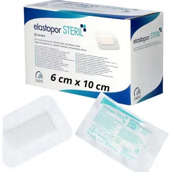 Náplast Náplast z netkané textilie se sterilním polštářkem 6x10cm ELASTOPOR STERIL Zarys