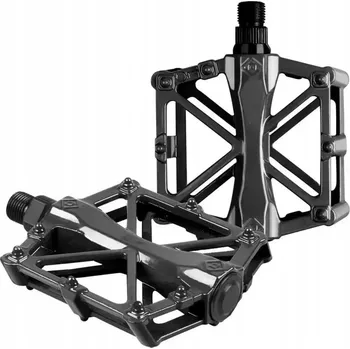 Pedál na kolo Hliníkové platformové pedály na kolo, protiskluzové, černé