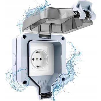 Elektrická zásuvka ELEKTRICKÁ ZÁSUVKA IP66 PRO POUŽITÍ NA ZAHRADĚ