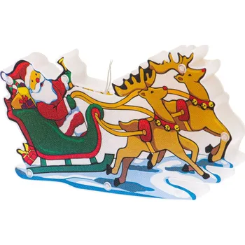 Vánoce LED světýlka závěsná ozdoba vánoční dekorace saně Santa Clause