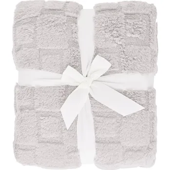 FARO Deka mikroplyšová sherpa 150x200 cm - Cube krémová