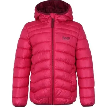Dívčí bunda Dětská zimní bunda LOAP Infery růžová | červená Velikost: 122/128