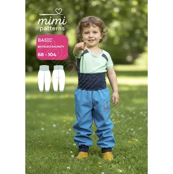 Nit Batolecí komerční střih, Kalhoty, Basic - Tištěný střih