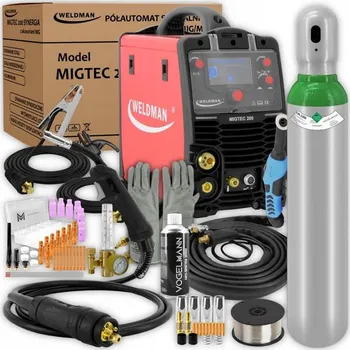 Svářečka Weldman poloautomat MIGTEC 200 LCD SYNERGY PAK