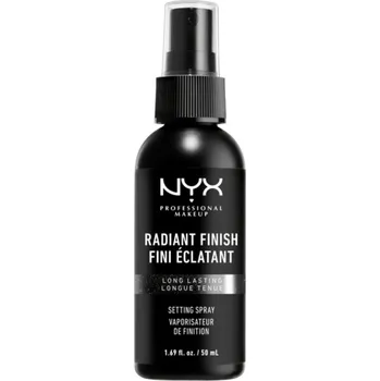 Make-up NYX Professional Makeup Radiant Finish Setting Spray Fixační mlha pro zářivý vzhled 50 ml