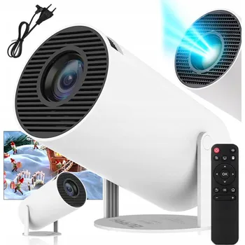 Projektor Mini Přenosný Projektor Otočný Projektor WiFi Full HD pro telefony a smartphony