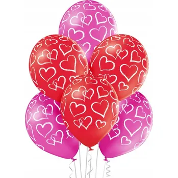 Zabezpečení domácnosti Balónky srdce 6 Ks. | BN06-280