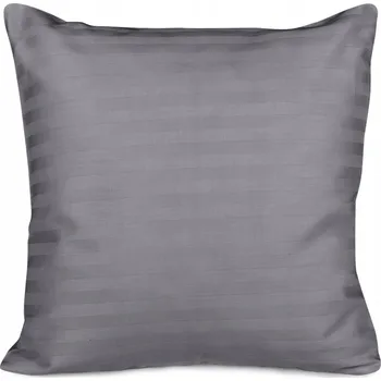 Povlak na dekorativní polštářek Povlak na polštář 40x40 cm, bavlna, pruhy, antracit