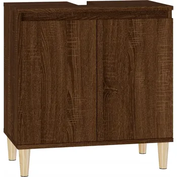 Koupelnový nábytek Skříňka pod umyvadlo hnědý dub 58 x 33 x 60 cm