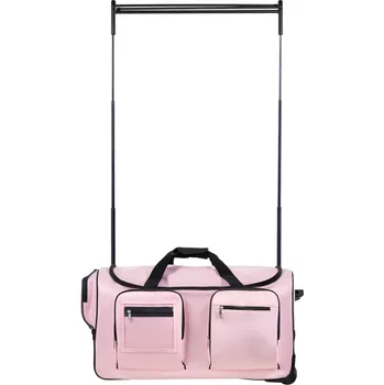 Cestovní taška Vevor Taneční taška 736.6 mm, kolečka, usb, nastavitelný věšák, růžová